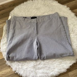 Talbots PLUS SIZE 14 striped ankle slacks